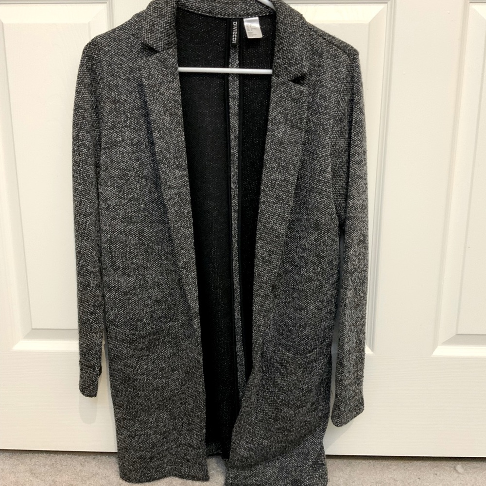 Charcoal cardigan jacket